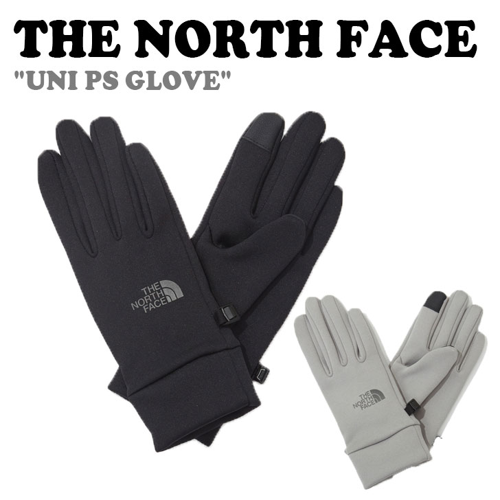 ノースフェイス 手袋 THE NORTH FACE UNI PS GLOVE ユニ パワーストレッチ グローブ BLACK ブラック LIGHT_GRAY ライトグレー NJ3GN51A/C ACC 【中古】未使用品