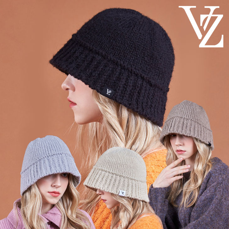 【IVE・Stray Kids着用】バザール バケットハット VARZAR 正規販売店 Monogram Label Wool Knit Bucket Hat モノグラム ラベル ウール ニット バケット ハット BLACK ブラック MOCHA モカ GRAY グレー BEIGE ベージュ varzar892/3/4/5 ACCのサムネイル