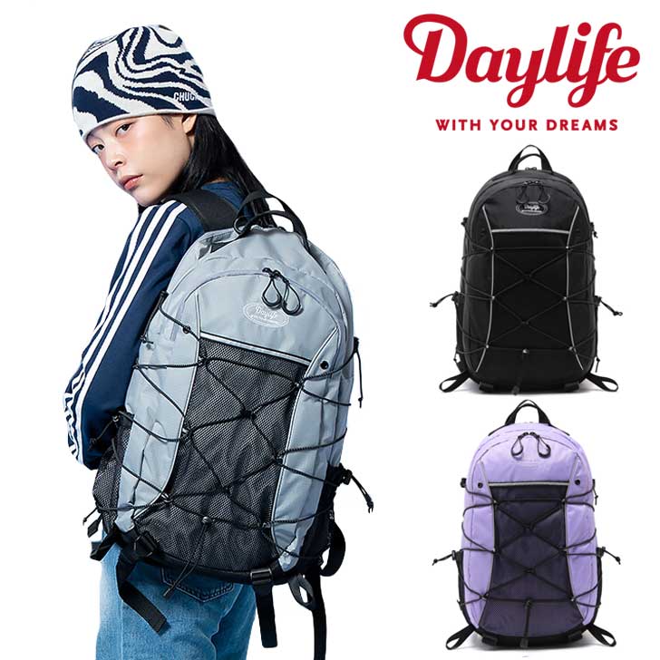 fCCt bN DAYLIFE K̔X Y fB[X DOUBLE FRAME BACKPACK _u t[ obNpbN BLACK ubN GRAY O[ PURPLE p[v 5002088863/4/5 obO