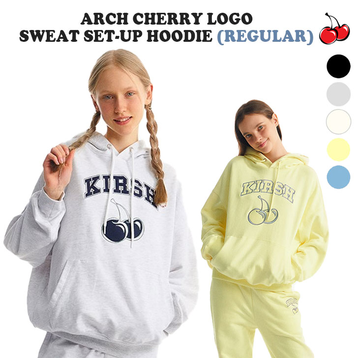 LV[ p[J KIRSH K̔X ARCH CHERRY LOGO SWEAT SET-UP HOODIE(REGULAR) A[` `F[ S XEFbg Zbg Abv t[fB[ M[ S5F KKRSCTH507E EFA