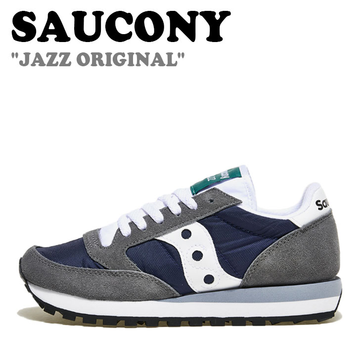 サッカニー スニーカー SAUCONY メンズ レディース JAZZ ORIGINAL ジャズ オリジナル GRAY グレー NAVY ネイビー S2044-667 シューズ