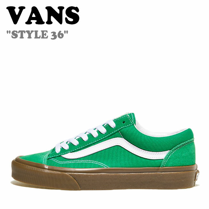 楽天1WEEK（ワンウィーク）バンズ スニーカー VANS メンズ レディース STYLE 36 スタイル 36 GUM GREEN ガム グリーン VN0A54F6GRN シューズ 【中古】未使用品