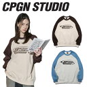 コンパーニョ トレーナー CPGN STUDIO 正規販売店 メンズ レディース SHOOTING LOGO RAGLAN SWEATSHIRTS シューティング ロゴ ラグラン スウェットシャツ OATMEAL BLUE オートミールブルー BEIGE BROWN ベージュブラウン C23SA20 ウェア