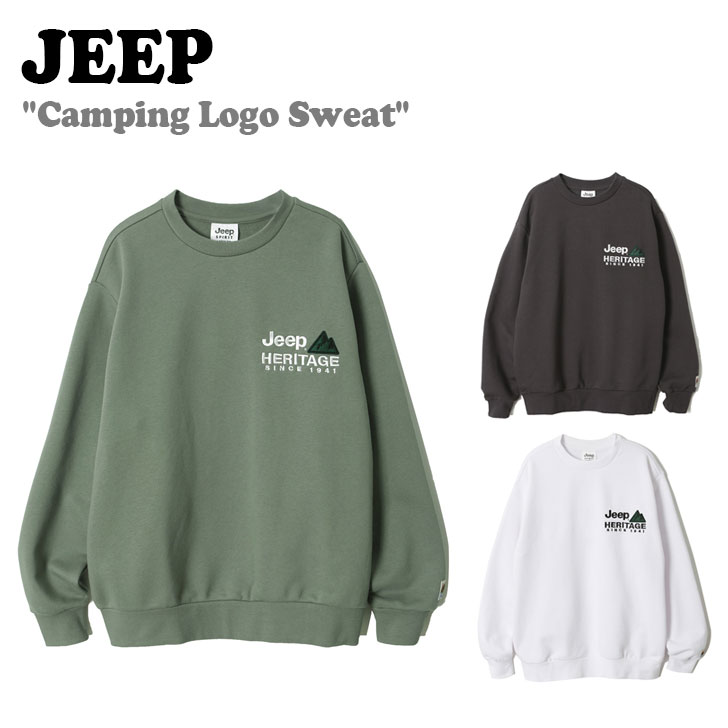 W[v g[i[ Jeep Y fB[X Camping Logo Sweat LbsO S XEFbg WHITE zCg DARK GRAY _[NO[ KHAKI J[L JN5TSU857WH/DG/KH EFA