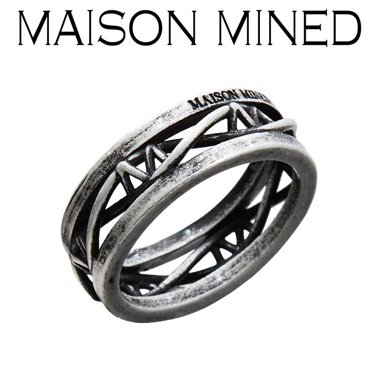 メゾンミネド 指輪 MAISON MINED 正規販売店 FUSION RING フュージョン リング SILVER シルバー FMQFAXA817M ACC