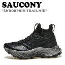 サッカニー スニーカー SAUCONY レディース ENDORPHIN TRAIL MID エンドルフィン トレイル ミッド BLACK ブラック GRAVEL グラベル S10646-05 シューズ