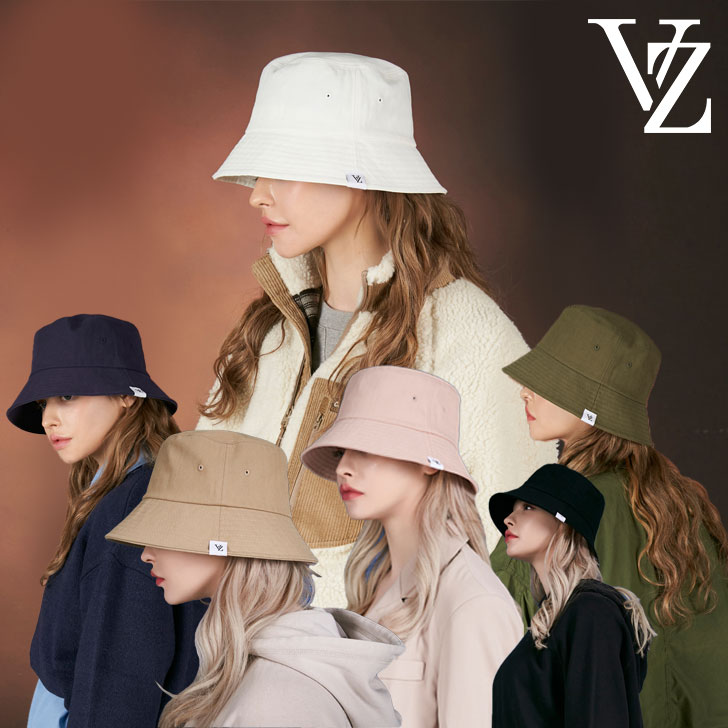 【NCT・SEVENTEEN・SUPER JUNIOR着用】バザール バケットハット VARZAR 正規販売店 HERRINGBONE LABEL BUCKET HAT ヘリンボーン ラベル バケット ハット ブラック ベージュ ピンク ホワイト カーキ ネイビー varzar596/7/8 varzar672/3/4 ACCのサムネイル