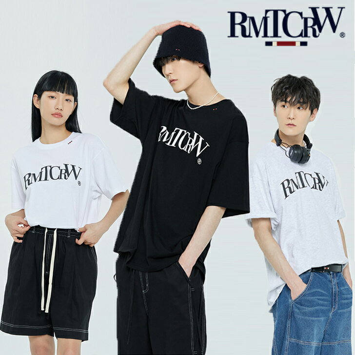 }eBbNNE TVc ROMANTIC CROWN K̔X RECENT ARCH LOGO TEE SHIRT [Zg A[` S TVc WHITE zCg LIGHT GREY Cg O[ BLACK ubN 23RCSUTTSU016WT/BK/LG EFA