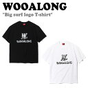 EA TVc WOOALONG Y fB[X Big surf logo T-shirt rbO T[t S TVc BLACK ubN WHITE zCg WE2DHT357WH/BK EFA