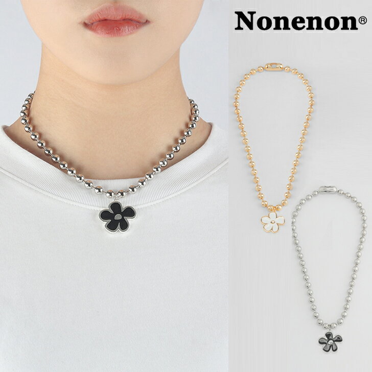 ブルーム ネックレス ノンノン ネックレス Nonenon メンズ レディース BIG BLOOM NEC ビッグ ブルーム ネック SILVER シルバー GOLD ゴールド 韓国アクセサリー 1195513 ACC