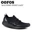 ե ˡ OOFOS  ǥ 5076 OOMG SPORT LACE ॸ ݡ 졼 BLACK ֥å 塼