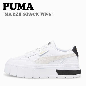 プーマ スニーカー PUMA メンズ レディース MAYZE STACK WNS メイズ スタック ウーマンズ WHITE ホワイト VAPOROUS GRAY ベイポラス グレー 384363-01 シューズ 【中古】未使用品