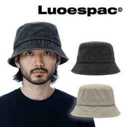 ルオエスパック バケットハット LUOESPAC 正規販売店 OVERFIT WASHING LINE BUCKET HAT オーバーフィット ワッシング ライン バケット ハット LIGHT KHAKI ライト カーキー BLACK ブラック LP0163 ACC