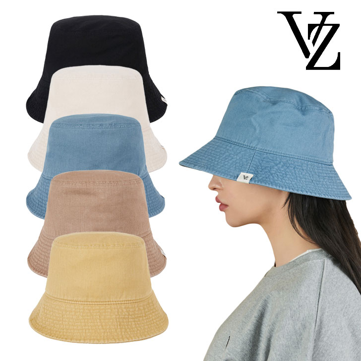 【少女時代 ユリ着用】バザール バケットハット VARZAR 正規販売店 Monogram Label Pigment Bucket Hat モノグラム ラベル ピグメント バケット ハット WHITE ホワイト YELLOW イエロー BLACK ブラック BEIGE ベージュ BLUE ブルー varzar701/2/3/4/5 ACC