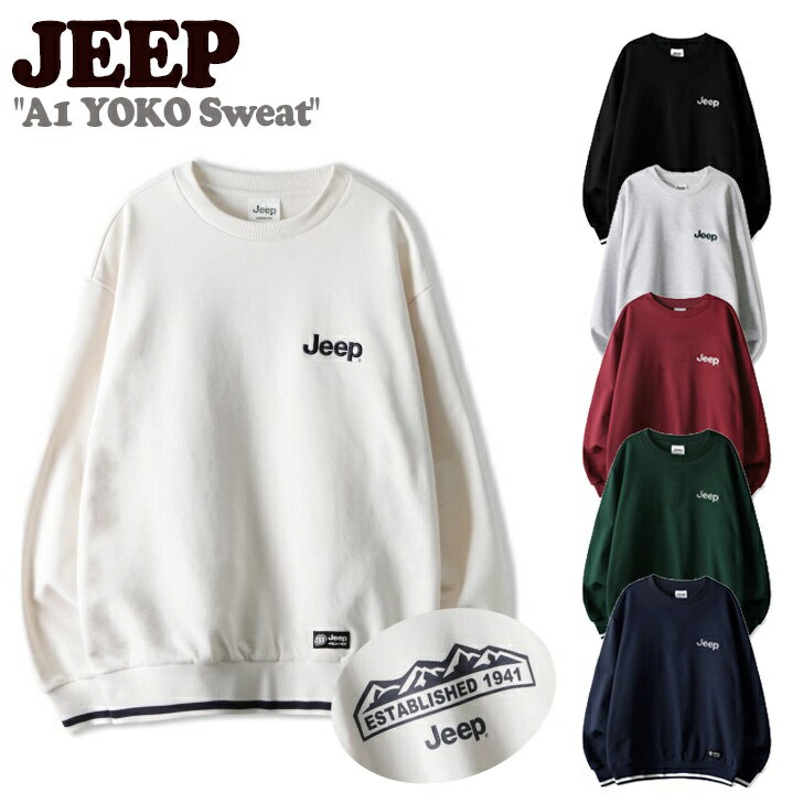  ȥ졼ʡ Jeep  ǥ A1 YOKO Sweat 襳 å MELANGE WHITE  ۥ磻...