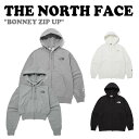 ノースフェイス 韓国 パーカー THE NORTH FACE メンズ レディース BONNEY ZIP UP ボニー ジップアップ MELANGE GRAY メランジグレー BLACK ブラック CREAM クリーム NJ5JP51J/K/L ウェア 【中古】未使用品