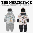 ノースフェイス カバーオール 韓国 THE NORTH FACE 男の子 女の子 BABY 1996 RETRO NUPTSE ONE PIECE ベイビー レトロ ヌプシ ワン ピース LIGHT GRAY ライト グレー WHITE ホワイト NQ1DP93S/T ウェア【中古】未使用品