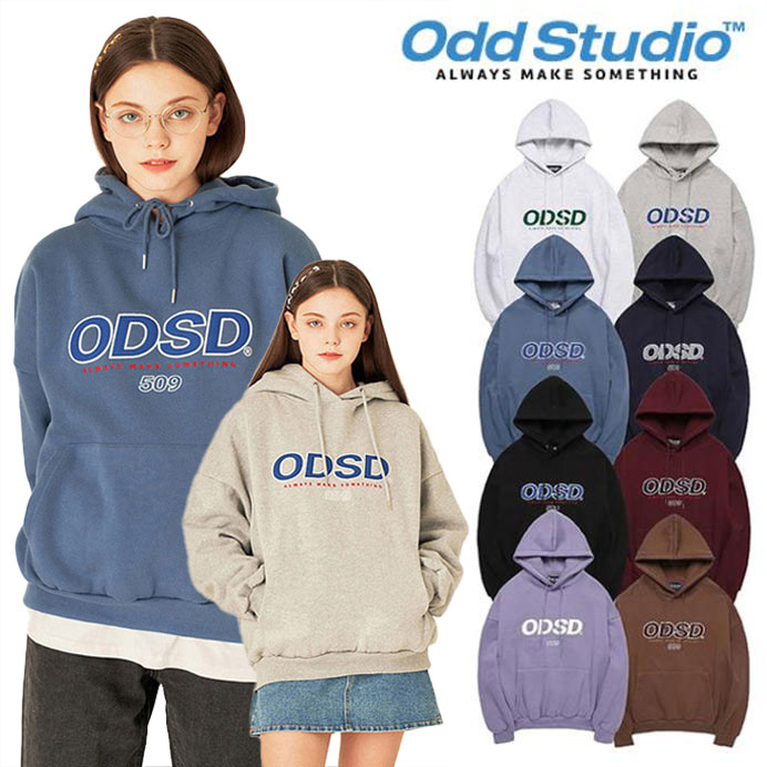 オッドスタジオ パーカ ODD STUDIO 正規販売店 ODSD logo appliqu hood ロゴ アップリケ フード 韓国パーカー 韓国ブランド 人気パーカー 全9色 OS20FWHD01SET ウェア