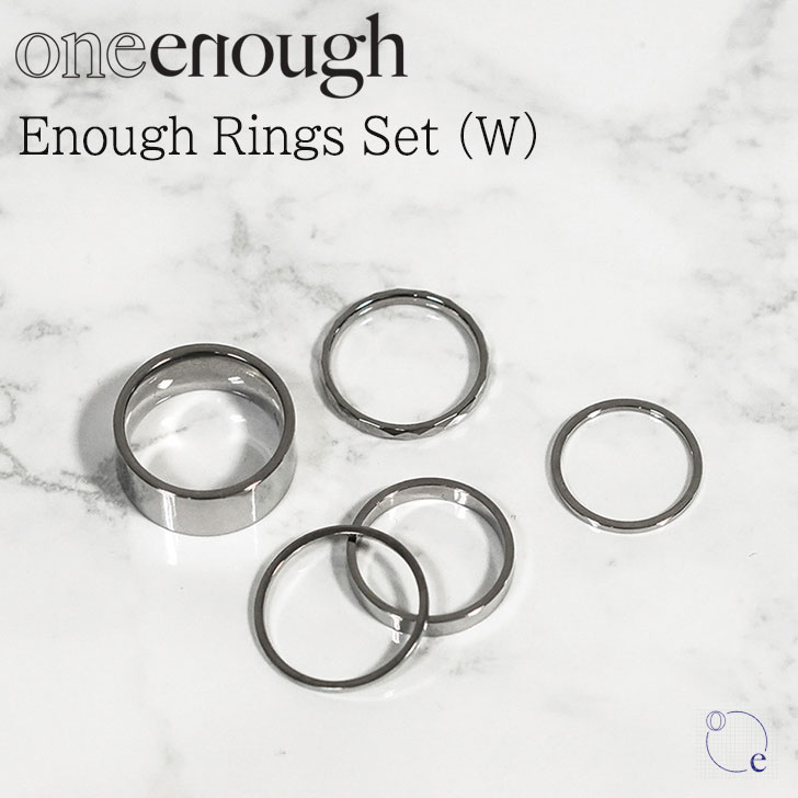 ワンイナフ 指輪 oneenough 正規販売店 レディース Surgical Steel Enough Rings Set For Women サージカル スチール イナフ リングス セット フォー ウィメン SILVER シルバー 韓国アクセサリー 300654217 ACC