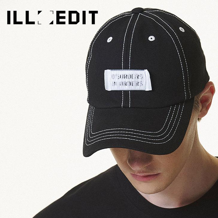 【RIIZE ウォンビン アントン着用】イレディット キャップ ILLEDIT 正規販売店 STITCH LABEL BALLCAP ステッチ ラベル ボールキャップ ..