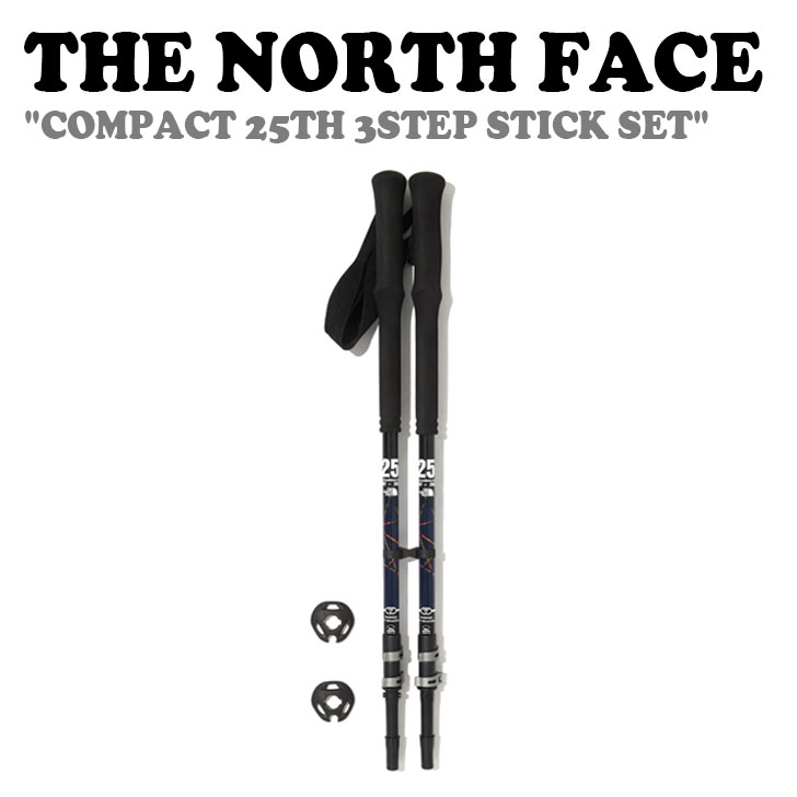 ノースフェイス トレッキングポール THE NORTH FACE メンズ レディース COMPACT 25TH 3STEP STICK SET コンパクト 25th 3ステップ スティック セット DARK NAVY ダークネイビー NA5SN33A ACC 【中古】未使用品