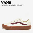 バンズ スニーカー VANS メンズ レディース STYLE 136 DECON VR3 SF スタイル136 デコンVR3SF MARSHMELLOW マシュマロ BURGUNDY バーガンディー VN0A4BX9QJK シューズ