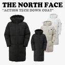 ノースフェイス ダウンジャケット THE NORTH FACE メンズ レディース ACTION TECH DOWN COAT アクション テック ダウン コート BLACK ブラック ICE GRAY アイス グレー WHITE SAND ホワイト サンド REAL BLACK リアルブラック NC1DP50J/K/L/M ウェア 【中古】未使用品