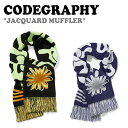 R[hOtB[ }t[ CODEGRAPHY Y fB[X JACQUARD MUFFLER WK[h}t[ BLACK ubN NAVY lCr[ 5007517712 ACC