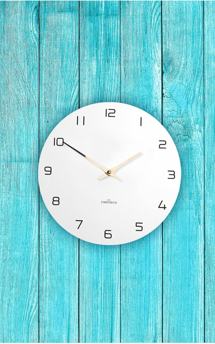 タイムデコ 掛け時計 TIMEDECO 正規販売店 White Modern Rosegold Wall Clock ホワイト モダン ローズゴールド ウォール クロック White ホワイト ウォールクロック おしゃれ インテリア雑貨 韓国雑貨 壁掛け時計 壁時計 ノイズレス時計 Timedeco03 ACC 2