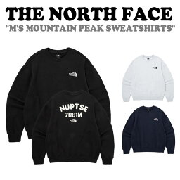 ノースフェイス トレーナー THE NORTH FACE メンズ M'S MOUNTAIN PEAK SWEATSHIRTS マウンテン ピック スウェットシャツ BLACK ブラック STONE GREY ストーングレー DARK NAVY ダークネイビー NM5MQ03A/B/C ウェア 【中古】未使用品