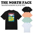 ノースフェイス 半袖Tシャツ THE NORTH FACE メンズ レディース BACKPACKING S/S R/TEE バックパッキング ショートスリーブ ラウンドTEE BLACK ブラック WHITE ホワイト MINT ミント PEACH ピーチ NT7UP08A/B/C/D ウェア 【中古】未使用品