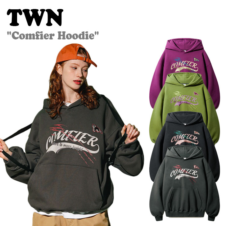 TWN ѡ ƥ֥奨 Ź  ǥ Comfier Hoodie ԥ աǥ DARK GRAY 졼 BLACK ֥å OLIVE ꡼ PURPLE ѡץ JYHD3545 