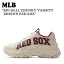 GGr[ Xj[J[ MLB Y fB[X BIG BALL CHUNKY VARSITY RED SOX rbO{[ `L[ o[VeB bh\bNX IVORY AC{[ RED bh 3ASHBVS3N-43RDS V[Y