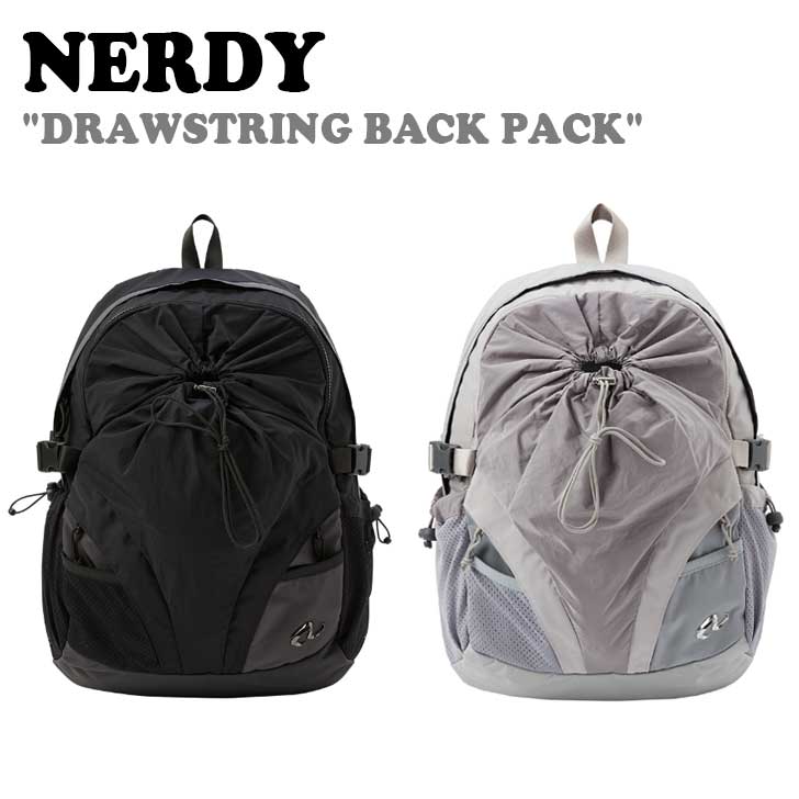 mfB bN NERDY Y fB[X DRAWSTRING BACK PACK hEXgO obOpbN BLACK ubN GREY O[ PNES24BG02 mfB[ obO