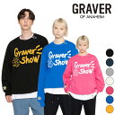 O[o[ g[i[ GRAVER K̔X Drawing Logo Flower Embroidery Sweatshirt h[CO S t[ GuC_[ XEFbgVc ubN O[ lCr[ Rogu[ AC{[ sN CG[ G(W)-MG-116-BK/NY/IY/GY/CB/PK/YW EFA