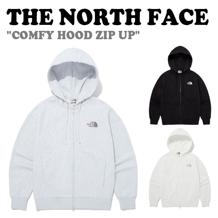 ノースフェイス ジップアップ THE NORTH FACE メンズ レディース COMFY HOOD ZIP UP コンフィー フードジップアップ OATMEAL オートミール BLACK ブラック IVORY アイボリー NJ5JQ01J...