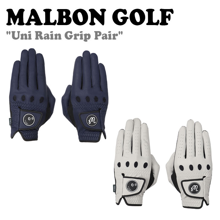 ޥܥ󥴥  MALBON GOLF Uni Rain Grip Pair  쥤 å ڥ NAVY GRAY M4143PGL03 ACC
