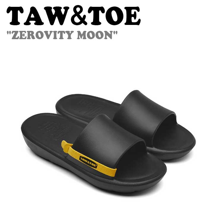 トー＆トー サンダル TAW＆TOE メンズ レディース ZEROVITY MOON ゼロビティ ムーン SLIDE スライド BLACK ブラック Z-SL-BLAJ シューズ