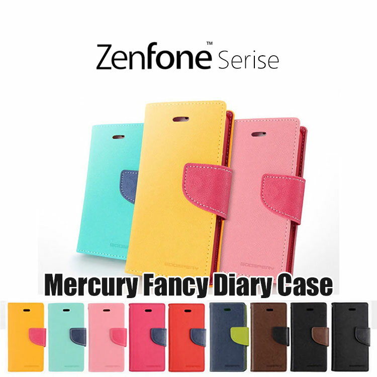 Zenfone 3 Deluxe Zenfone 3 Zenfone 2 Laser Zenfone 2 Zenfone Selfie ケース カバー mercury FANCY DIARY 手帳型 ケース カバー for ZS570KL ZE520KL ZE552KL ZE500KL ZE551ML ZD551KL