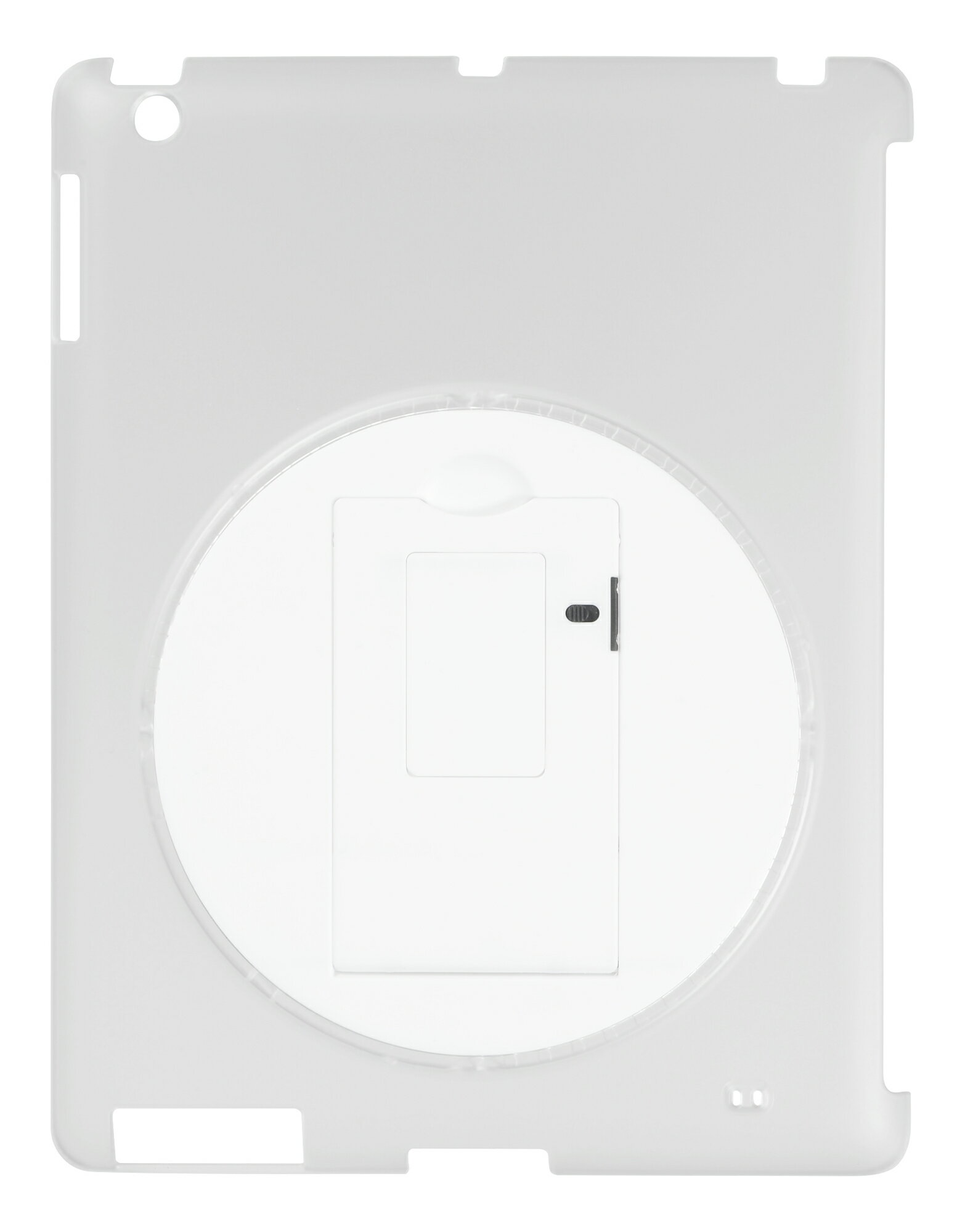 グリーンハウス iPad2/3用 回転式スタンドケース クリア GH-CA-IPADRC