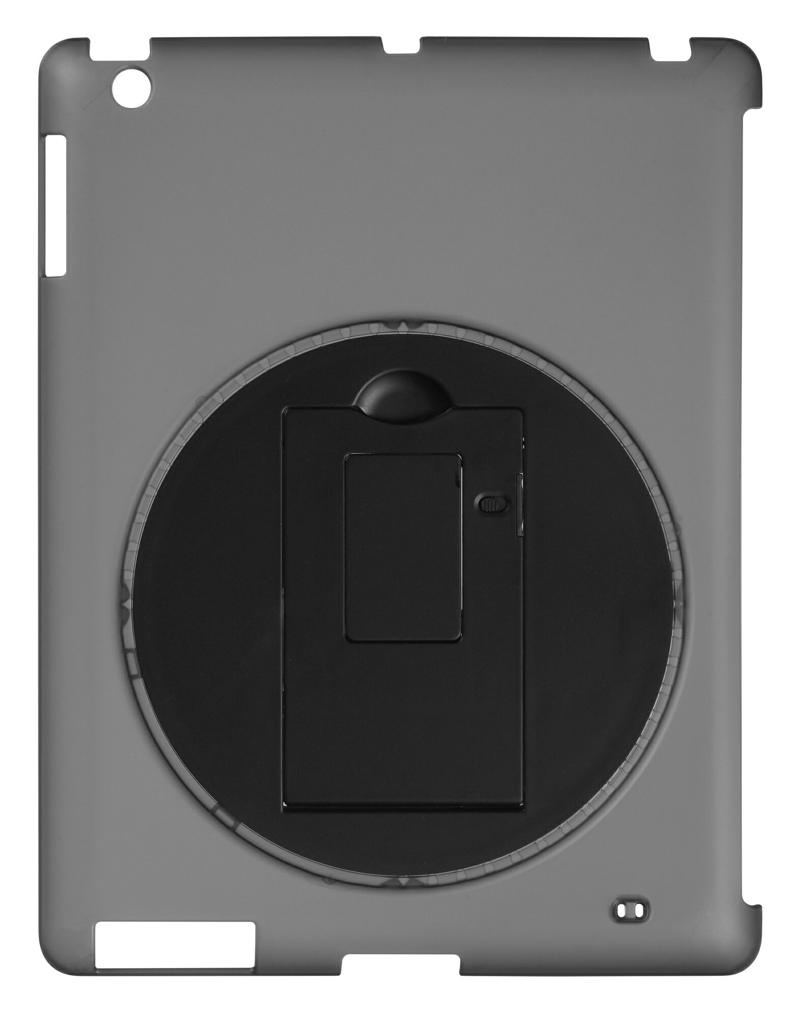 グリーンハウス iPad2/3用 回転式スタンドケース ブラック GH-CA-IPADRK