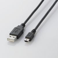 【代引不可】【エレコム】【ELECOM】【USB2.0】【ケーブル】(mini-Bタイプ)[5.0m] U2C-M50BK