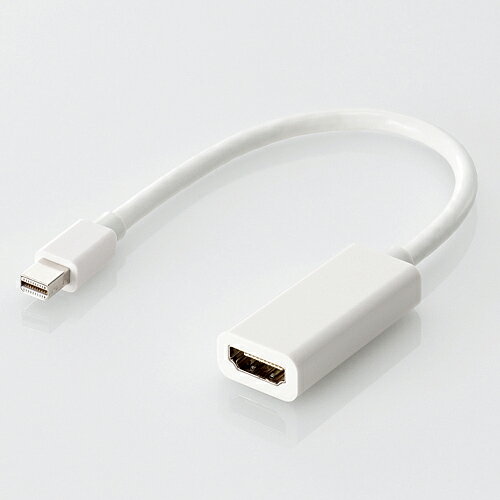 乐天商城 - 【代引不可】【エレコム】【ELECOM】Mini DisplayPort-HDMI変換アダプタ 製品型番：AD-MDPHDMIWH