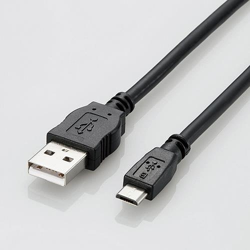 ������Բġۥ��쥳�� ���֥�å���USB2.0�����֥�/A-microB/2A����/0.8m/�֥�å� TB-AMB2A08BK