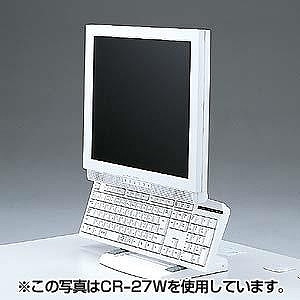 【代引不可】サンワサプライ 昇降液晶モニタスタンド(ブラック) CR-27BK [3]