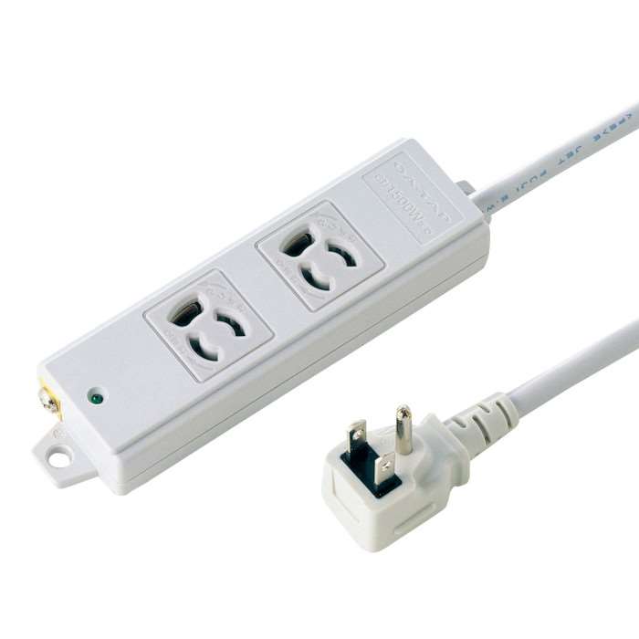 【代引不可】サンワサプライ 工事物件タップ(2個口・3m) TAP-K2L-3