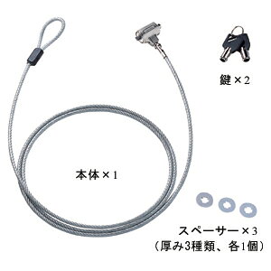 代引不可 サンワサプライ ノートパソコンセキュリティ SL-31F dresma-11328085 スマホカバー専門店 ドレスマ サンプル画像3
