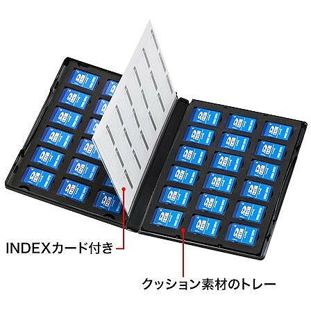 【代引不可】サンワサプライ DVDトールケース型メモリーカード管理ケース（SDカー...