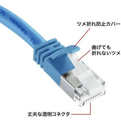 【代引不可】サンワサプライ ツメ折れ防止カテゴリ5eSTPLANケーブル KB-STPTS-03BL