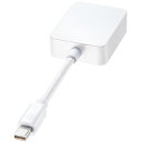 【代引不可】HDMI 4K出力に変換するアダプタ 4K対応Mini DisplayPort-HDMI変換アダプタ サンワサプライ AD-MDPHD008(2)
